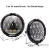 75W 7-Inch LED Headlight for Jeep Wrangler & Harley – Universal Off-road Car Headlight