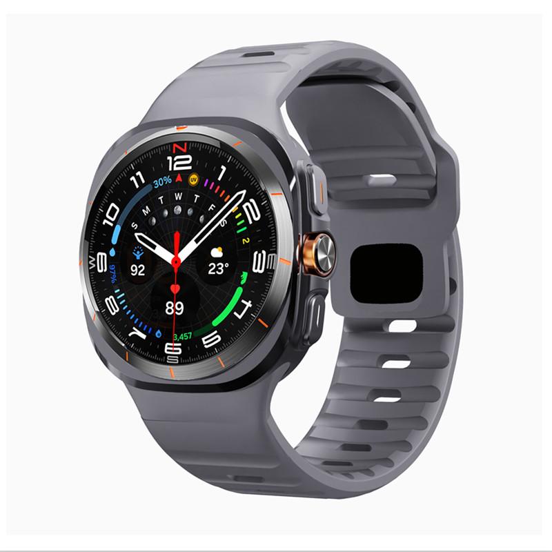 For Samsung Galaxy Watch 7 Ultra Strap 47mm Accessories Correa Sport Silicone Bracelet For Samsung Galaxy Watch Ultra Band 47 Mm