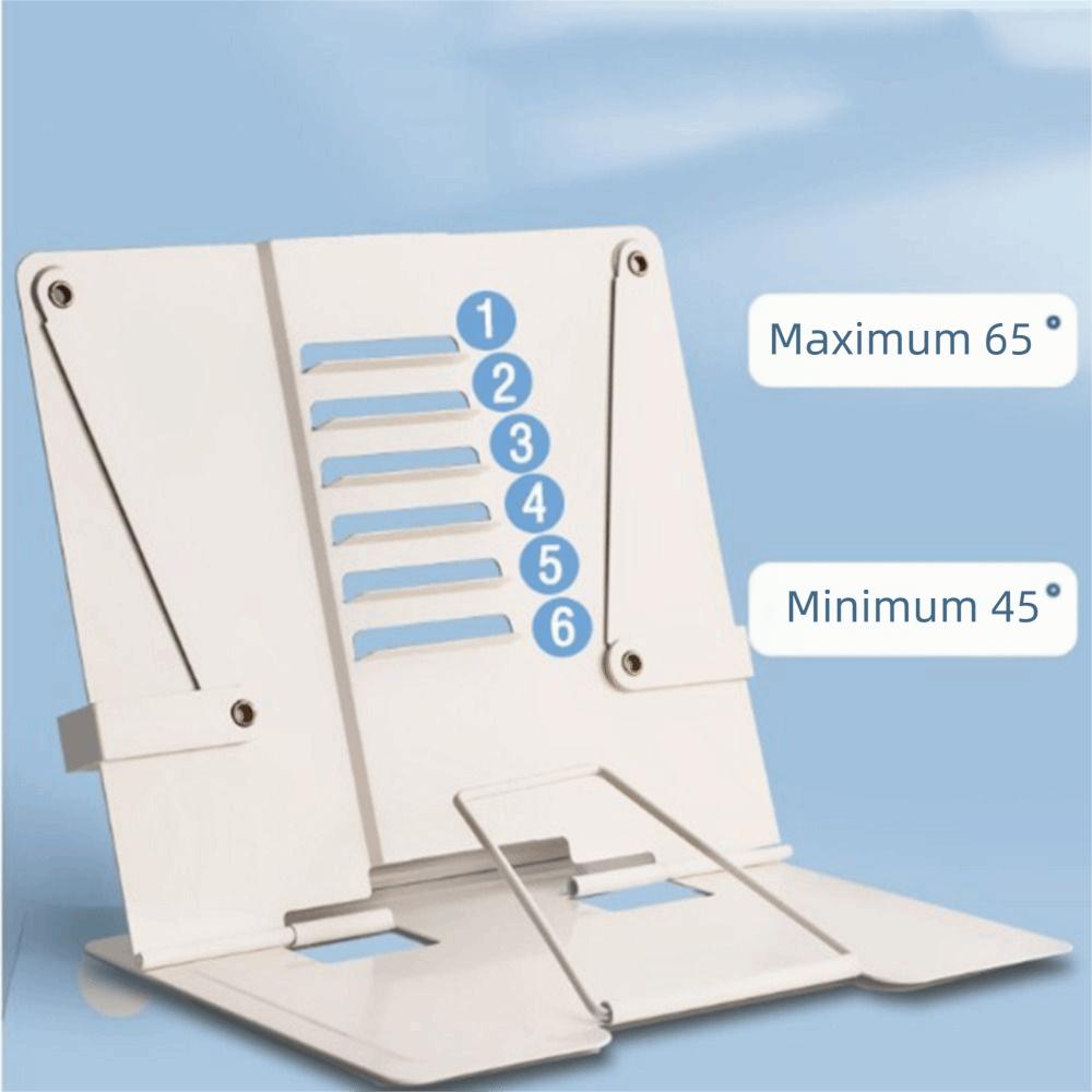 6 Adjustable Positions Desk Book Holder Heavy Duty Metal Document Holder Cooking Recipes
