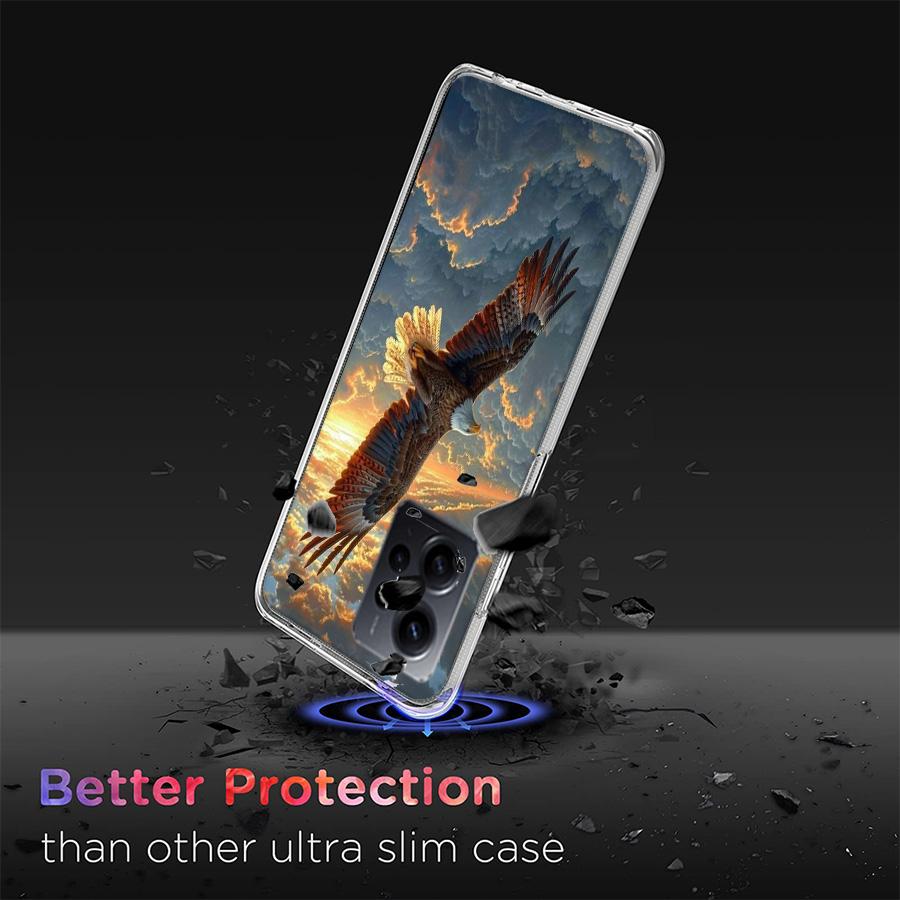 Soaring Eagle Hunting Phone Case For Redmi 12 13C 12C 15C 9 10 10C Note 13 Pro Plus 14 15 Pro 9T 9C 9A TPU Soft Cover Clear Cell