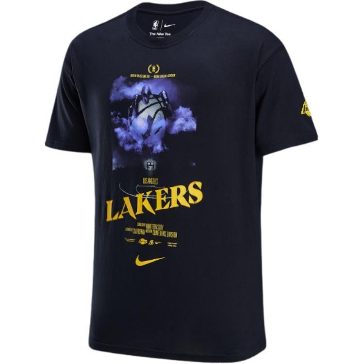Nike X NBA CourtsideЛос-Анджелес Лейкерс Футболка Мужская Черная HJ2686-010