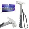 Multifunctional Outdoor Hammer: High-Carbon Steel Camping Tool with Ground Nail Puller