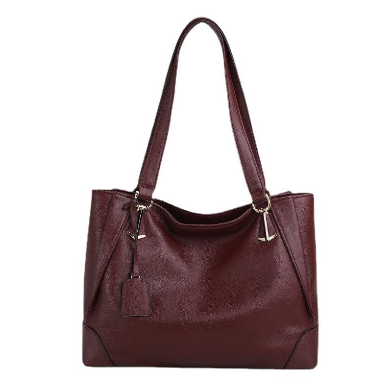 Женская сумка, новый верхний слой из воловьей кожи, мягкая кожаная сумка, большая вместимость, повседневная сумка через плечо для мам, женская