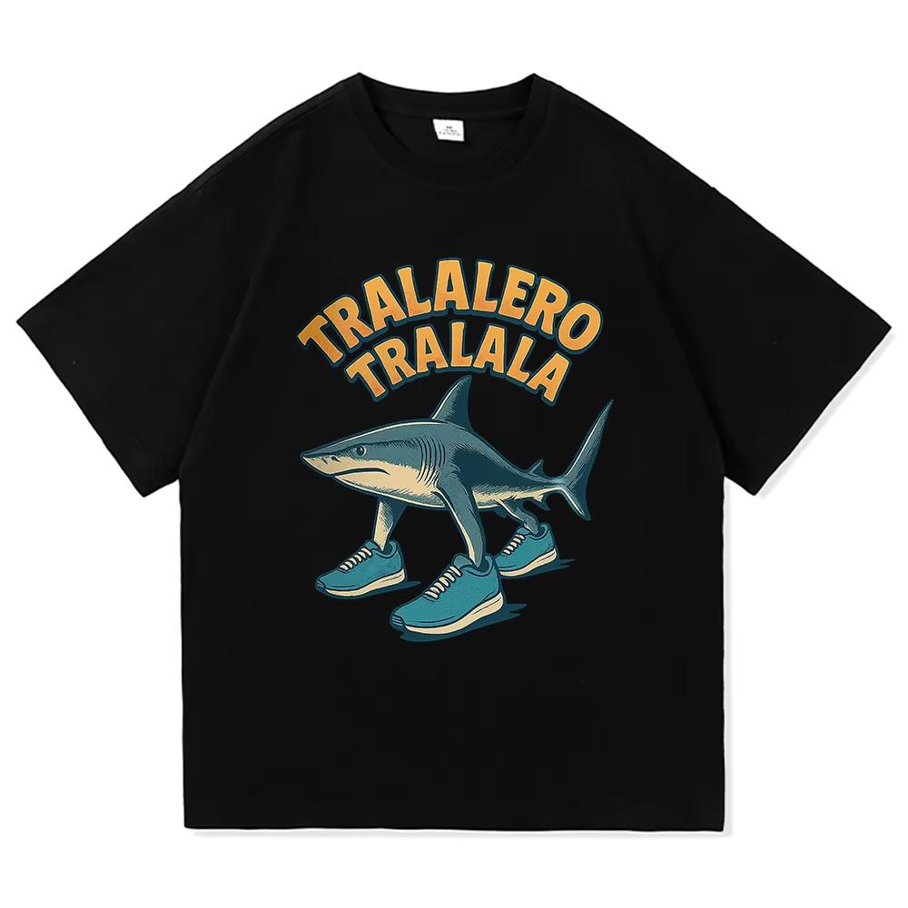 Летняя винтажная забавная футболка Bombardiro Crocodillo для мужчин, итальянская футболка-мем про мозговую гниль, крутая футболка Brr Brr Patapim Tralalero Tralala