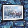 Diy Diamonds Paiting Horse In The Snow Diamond Embroidery Diamond Painting Cross Stitch Rhinestones
