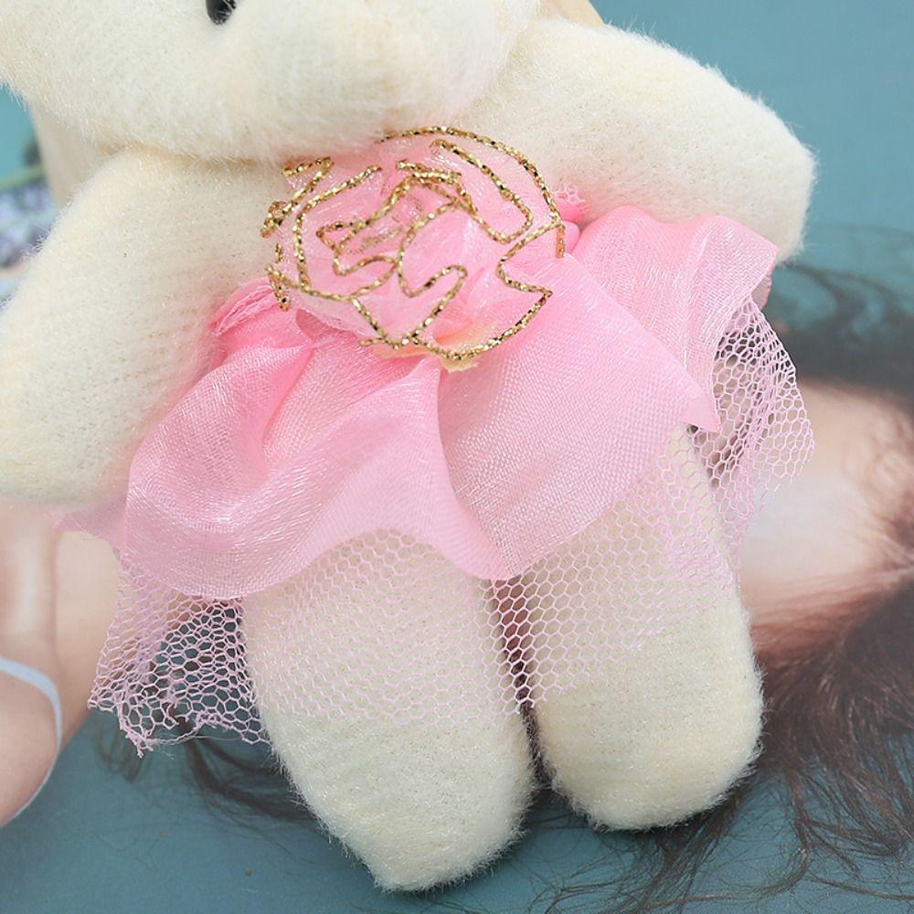 12pcs/bag Plush Animal Bear Plush Foam Toys Plush Doll Cartoon Bouquet Doll  Girl Birthday Gift
