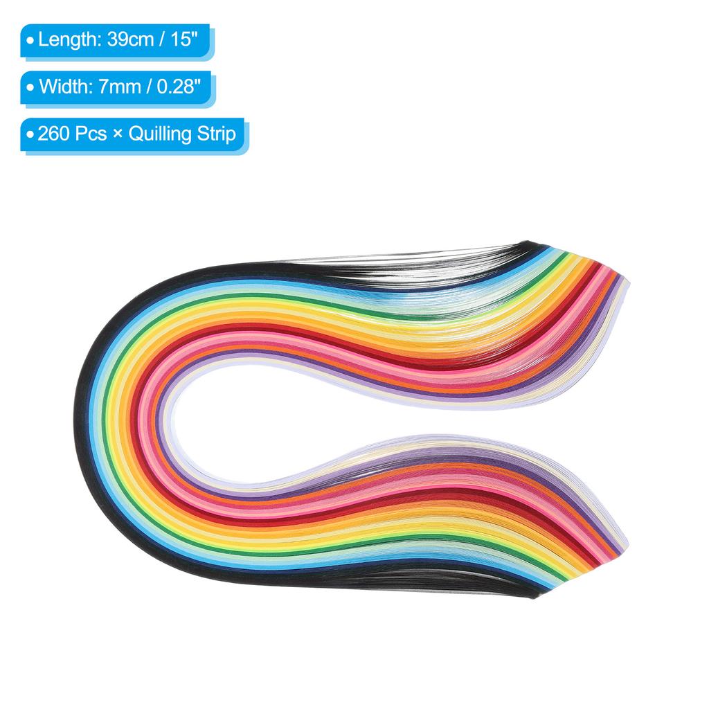 160/180/260 шт. Полоски для квиллинга Бумага 39/54 см Бумага для оригами Полоска для квиллинга Смешанный цвет Подарок для Искусства DIY Рукоделие Рождество