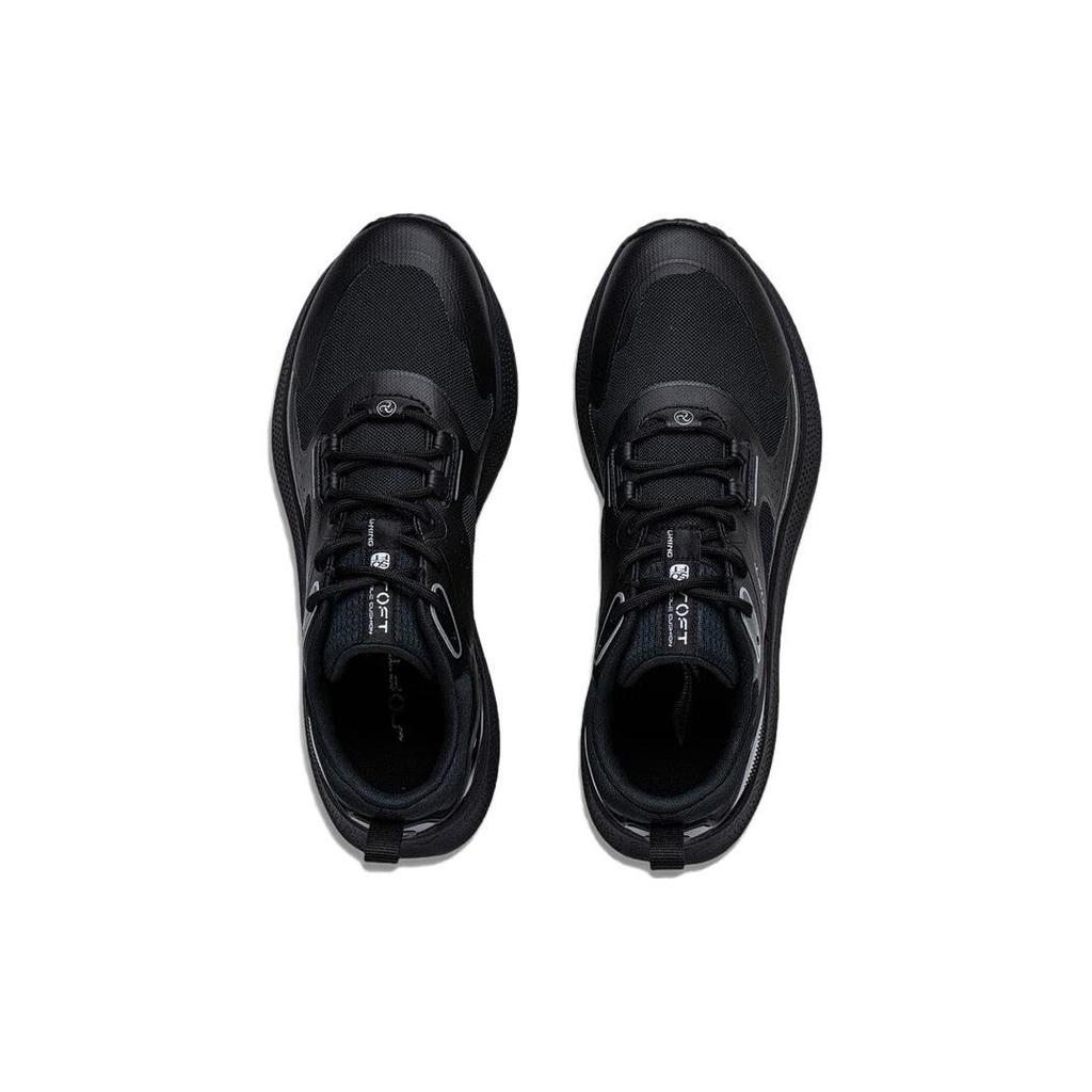Li Ning SOFT GO Нескользящие Низкие Повседневные Кроссовки Мужские Черные AGLT125-2