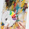Painting Palette Paint Tray Reusable Lightweight Versatile DIY Portable Mixing Dish Flower Shape for