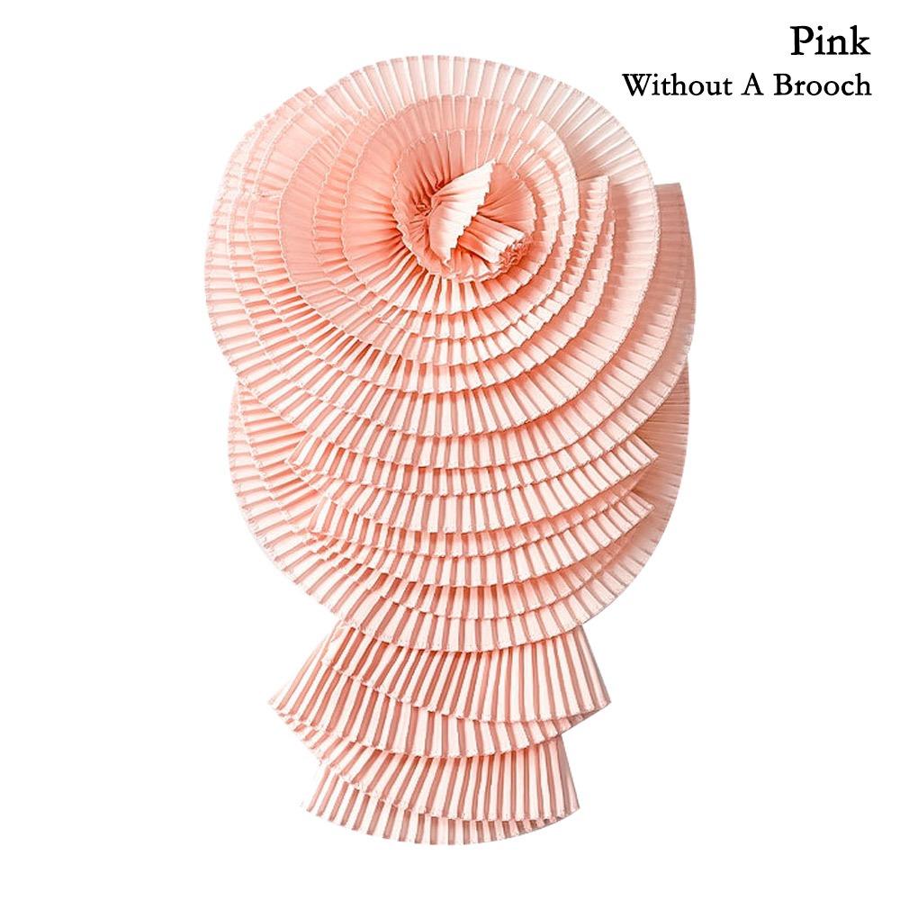 3D плиссированный цветок плечевой воротник цветочное украшение плиссированная ткань с цветком прессованный плиссированный цветок поделки своими руками аксессуары для одежды