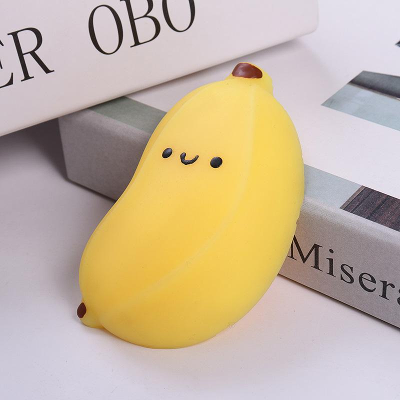 3 цвета Симуляция Банана Таба Сквиши Игрушки Мячики для Снятия Стресса Сенсорная Игрушка-непоседа Для Взрослых Детей Подарки на День Рождения Сувениры для Вечеринки