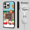 Мультяшный Забавный Чехол Для Телефона South Park Для iPhone 16e,16,15,14,13,12,11,Plus,Pro,Max,Mini Магнитная Беспроводная Зарядка MagSafe