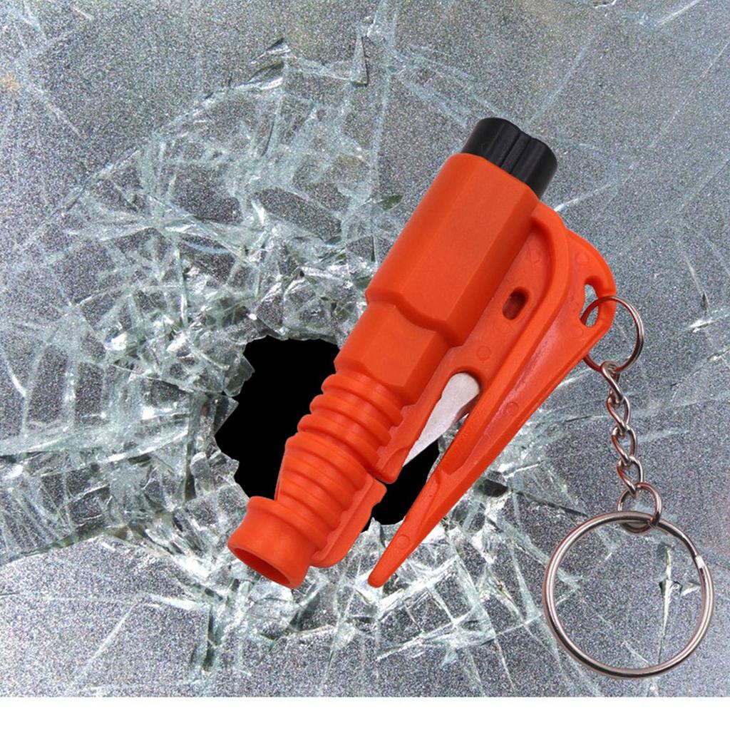 Window Breaker Tool Keychain, Multifunctional Glass Breaker, Cutter And Whistle, Emergency Keychain Car Escape Tool For , Car Accessor
