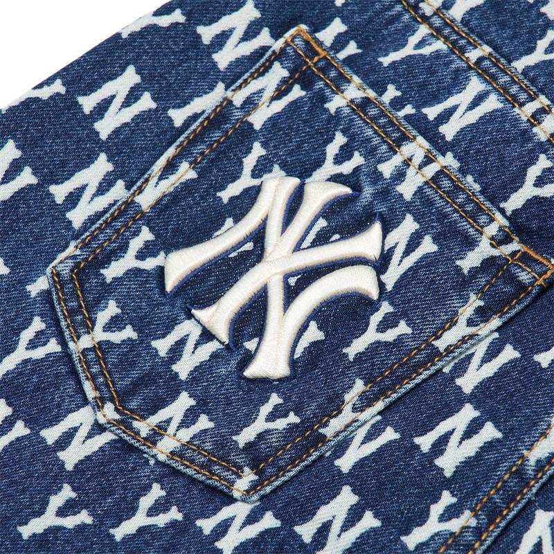 Новые джинсы MLB New York Yankees женские синие 3FDP06014-50BLS