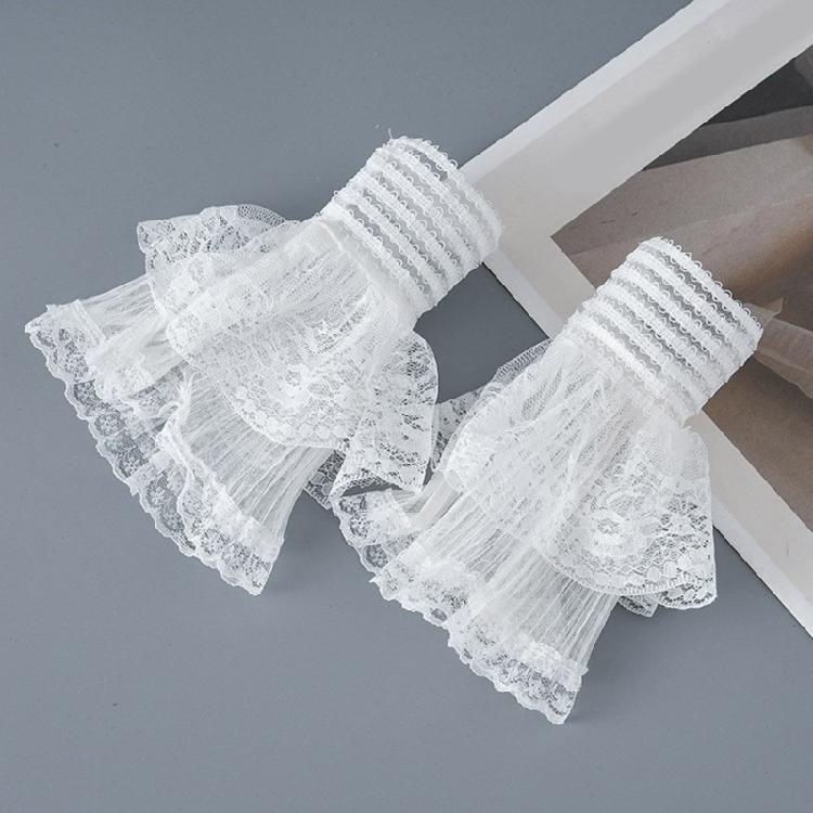 Сказочные манжеты на запястье Съемный элегантный браслет Расклешенный орган Рифленый браслет