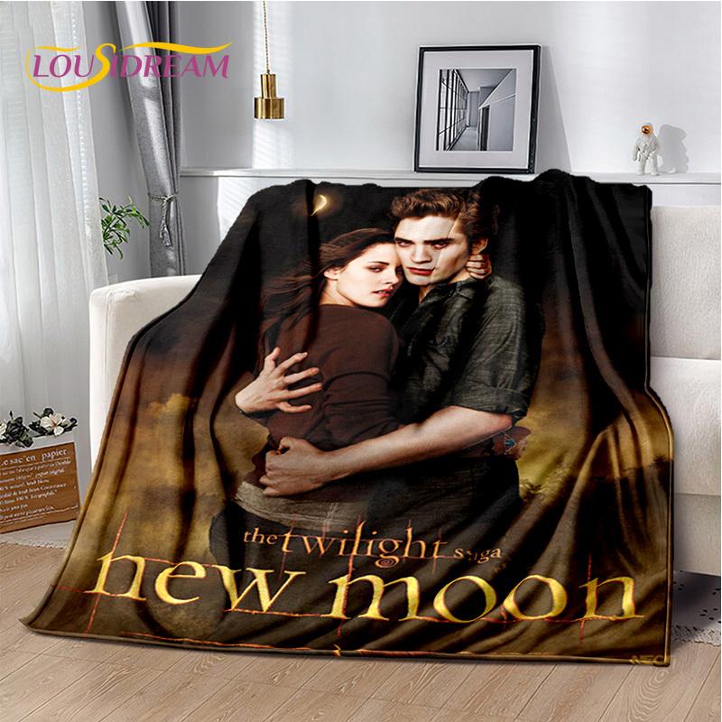 Twilight Saga Series Edward Bella Movie Soft Blanket,Soft Throw Blanket for Home Bedroom Bed Sofa Picnic Travel Cover Child Gift