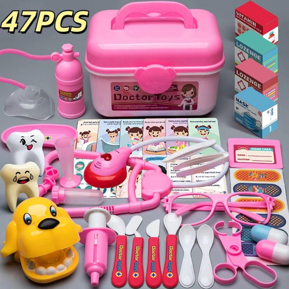 Simulation Dentist Children Doctor Play Set Creative Kid Stethoscope Doctor Set Children Toys