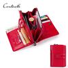 CONTACT'S Genuine Leather Women's Wallet Coin Purse Female Card Holder