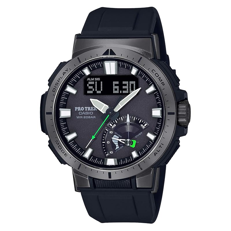 Мужские часы Casio Pro Trek, Радиоуправляемые, На солнечных батареях, Линейка Multi-Field, PRW-70Y-1JF (Официальный японский продукт)
