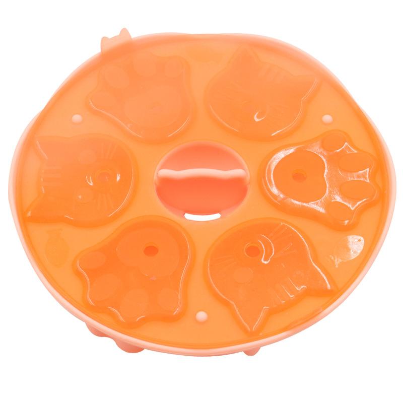 Baby food supplement mold can be steamed food grade high temperature tool baby cat paw rice cake ice cream steamed cake abrasive tool