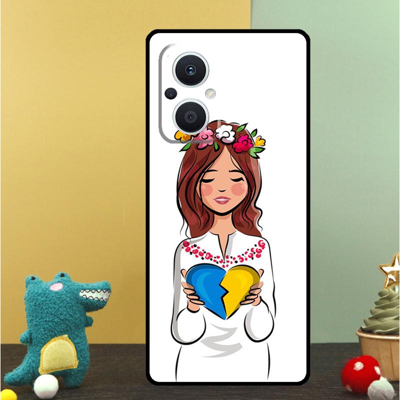 Чехол с украинской девушкой для OPPO Reno 15 15F 14 13 12 11 10 Pro 14F 13F 12F 11F 8T OPPO Find X9 X8 X6 Pro
