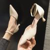 Hollow Shoes Women's Summer New Pointed Head Thin Heel High Heel Bag Head Fashion Sandals Women