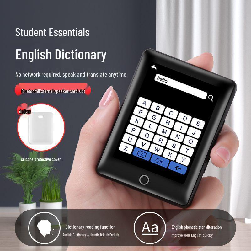 Touchscreen MP4/MP3 Player with Bluetooth, English Interface, MP5 Student Version for Reading Novels.