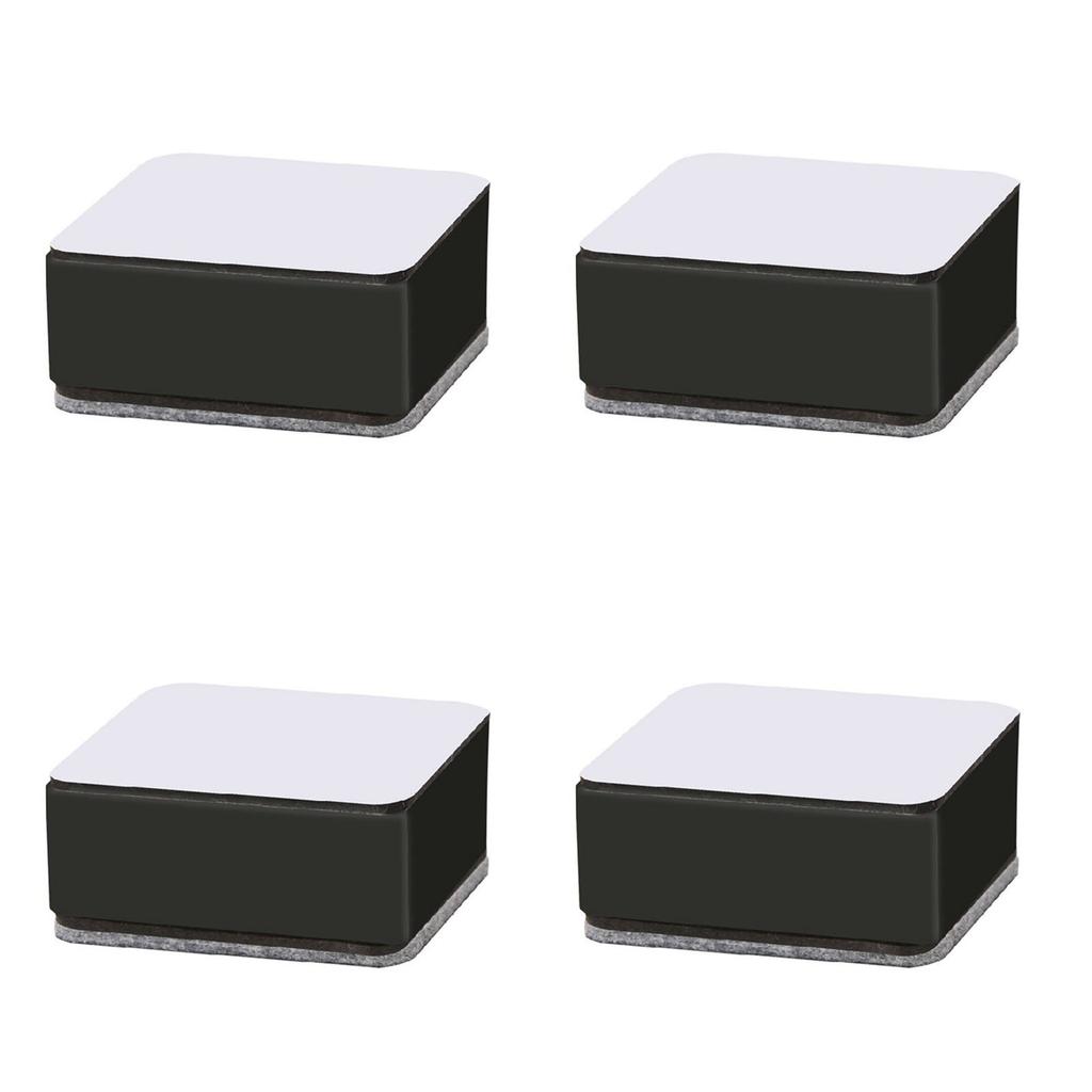 Carbon Steel Furniture Risers Self Adhesive Furniture Lift Anti Slip Low Noise Bed Lifter with Felt