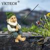 Garden Gnome Statue Resin Fishing Dwarf Elf Figurines Naughty Funny Garden Statues Lawn and Yard Art Resin Decorations Sculpture