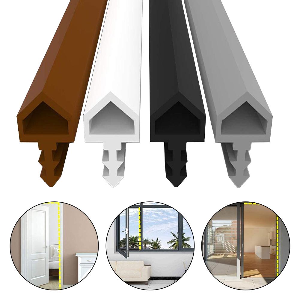 Уплотнительная лента для шва двери Резиновая уплотнительная лента Рама для двери окна 5/10 мм Звукоизоляционная Ветрозащитная Противоударная Уплотнительная лента