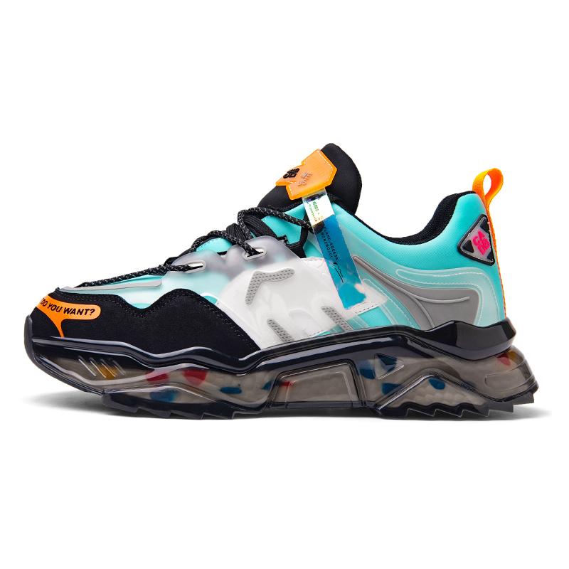 Mens High Quality Men's Non-slip TPR Rubber Soft Sole Fashion Sports Running Shoes