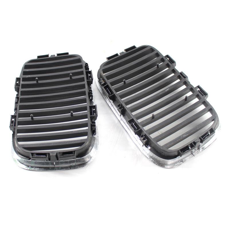 1 Pair Front Hood Bumper Kidney Grilles Grill Chrome for BMW 3-Series E36 Sedan Coupe Touring 1990-1996 51138122237 51138122238
