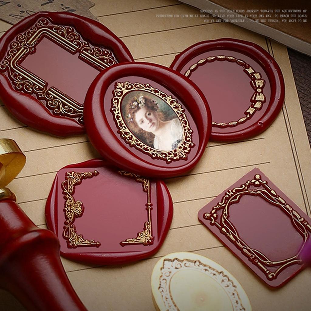 Wax Seal Stamp Head Round/Oval/Square Wax Stamp Head Scrapbooking Stamps Head for Scrapbooking Envelope Invitations