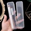 1 шт. Многофункциональный органайзер для кистей для макияжа, подставка для карандашей для бровей, столовых приборов, палочек для еды, прозрачный с крышкой, инструменты для красоты