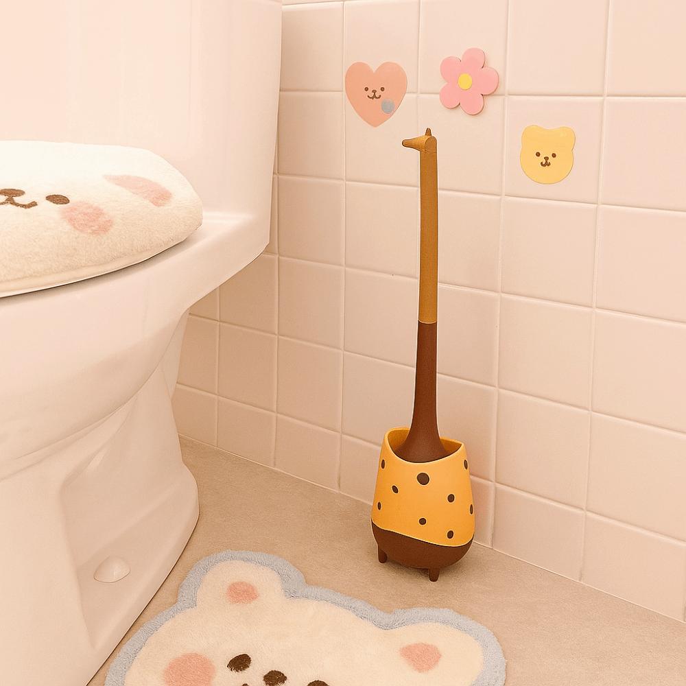 Cartoon Toilet Brush Plastic Toilet Plunger Cute Toilet Cleaning Brush  Hotel