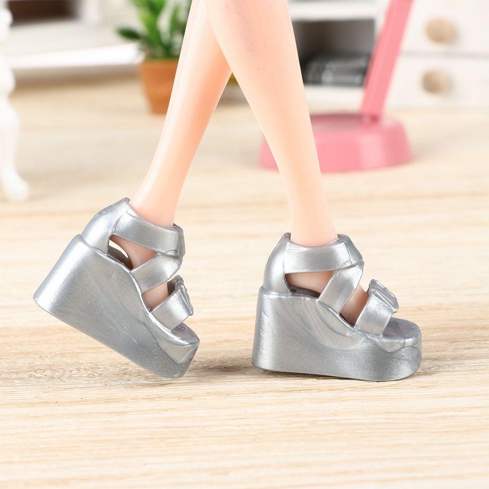 30cm Dolls Daily Wear for 11.5" Doll Sneakers Foot Flat Shoes High Heels Cool Sunglasses
