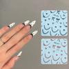 Новые французские кружевные наклейки для ногтей с бантиками Кружевные наклейки для ногтей Pure Desire Nail Art