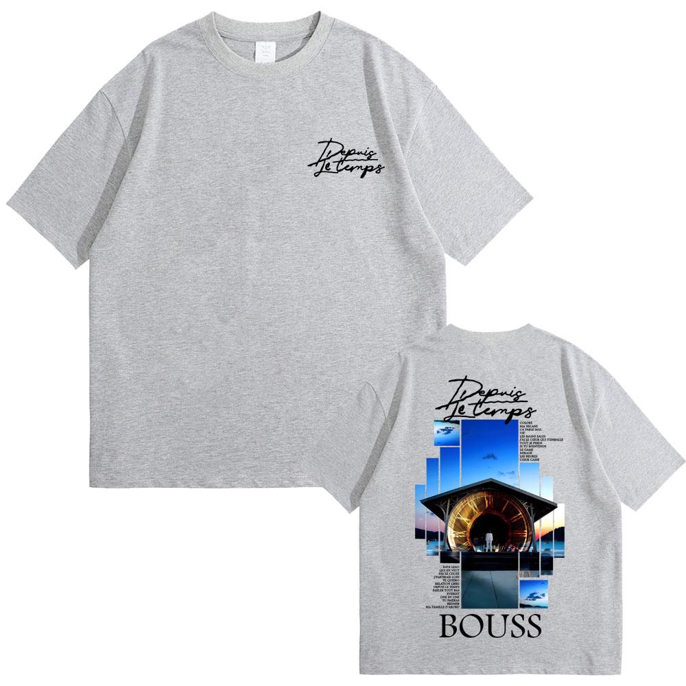 Rapper Bouss Et Si Jechoue Album Graphic Tshirt Men Women Hip Hop Fashion Pop Music Tshirt Male Casual Cotton Vintage T Shirts