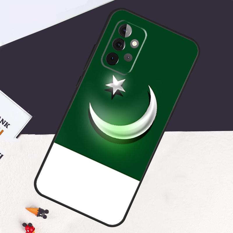 Чехол Флаг Пакистана для Samsung Galaxy A13 A35 A15 A55 A53 A33 A36 A56 A26 A16 A22 A32 A52 A54 A34 A05 A06