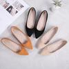 Shoes Women's New Flat-soled Single Shoes Women's Versatile Pointed Shoes Women's Black Soft-soled Soft-faced Non-slip Four-season Work Women's Shoes