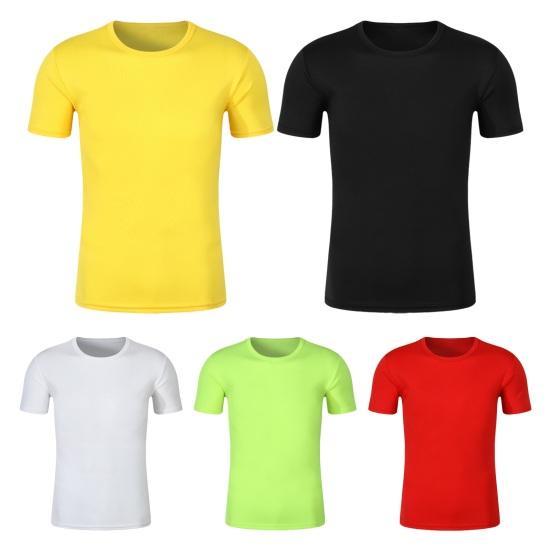 Унисекс Рекламная футболка с коротким рукавом О-образным вырезом Поглощение пота Быстросохнущая Мягкая дышащая Эластичная с принтом «сделай сам» Спортивные встречи Волонтерская деятельность Топ