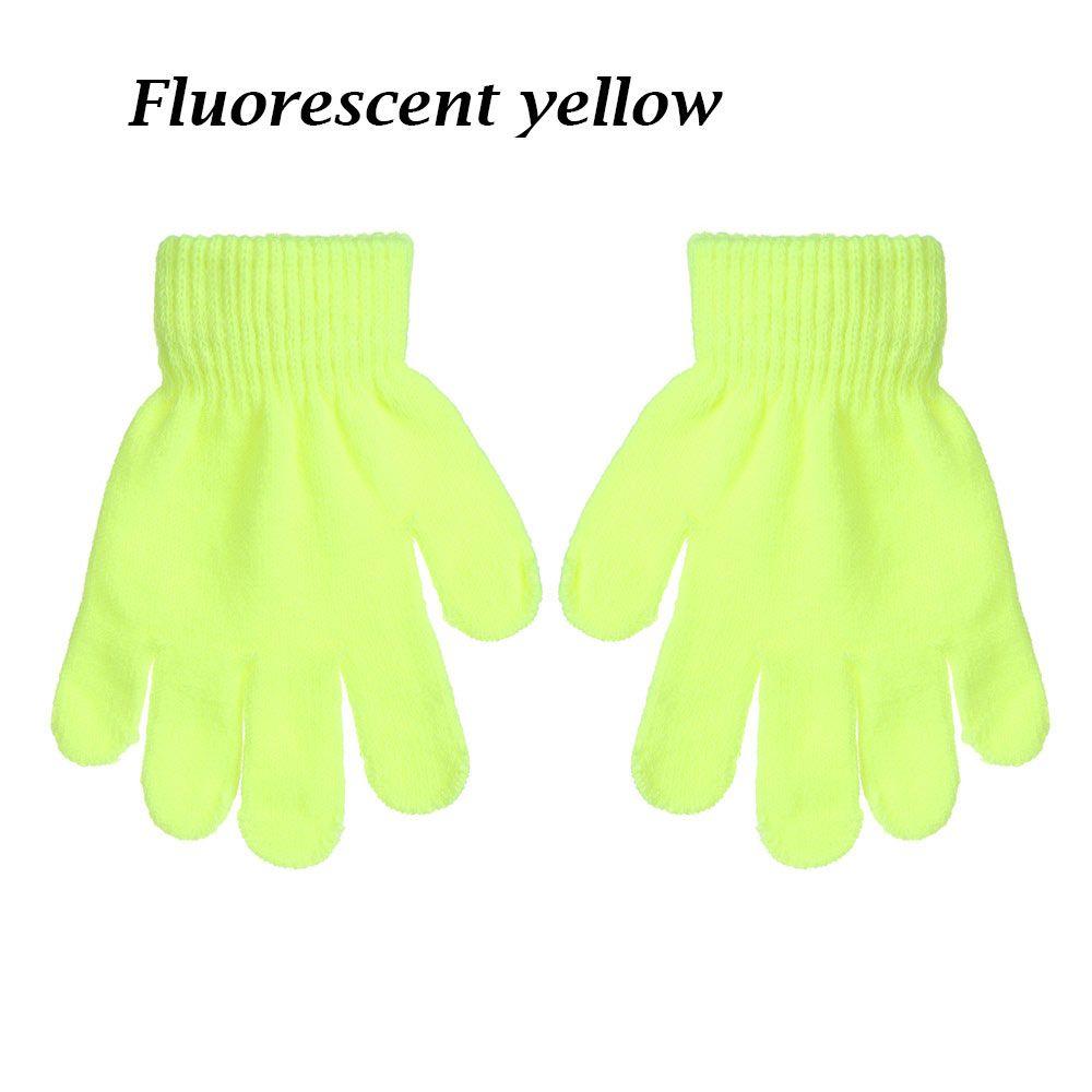 Winter Kids Warm Knitted Glove Stretch Children