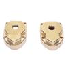 2PCS Portal Covers Fit for MK07 1 7 RC Car Brass Outer Steering Knuckle Portal Cover RC Car Accessories