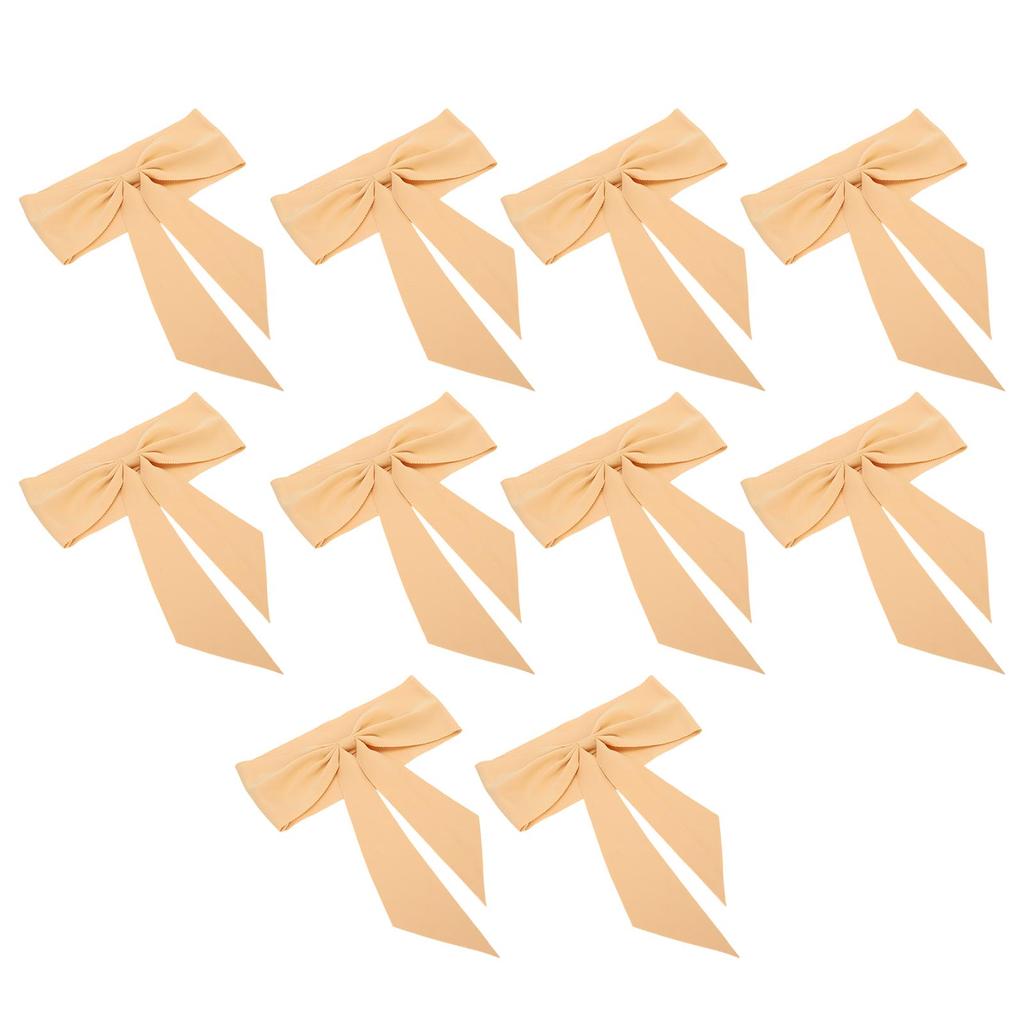 10pcs Chair Sashes Exquisite Reusable Chair Bows for Hotel Weddings Meetings Chair Decoration