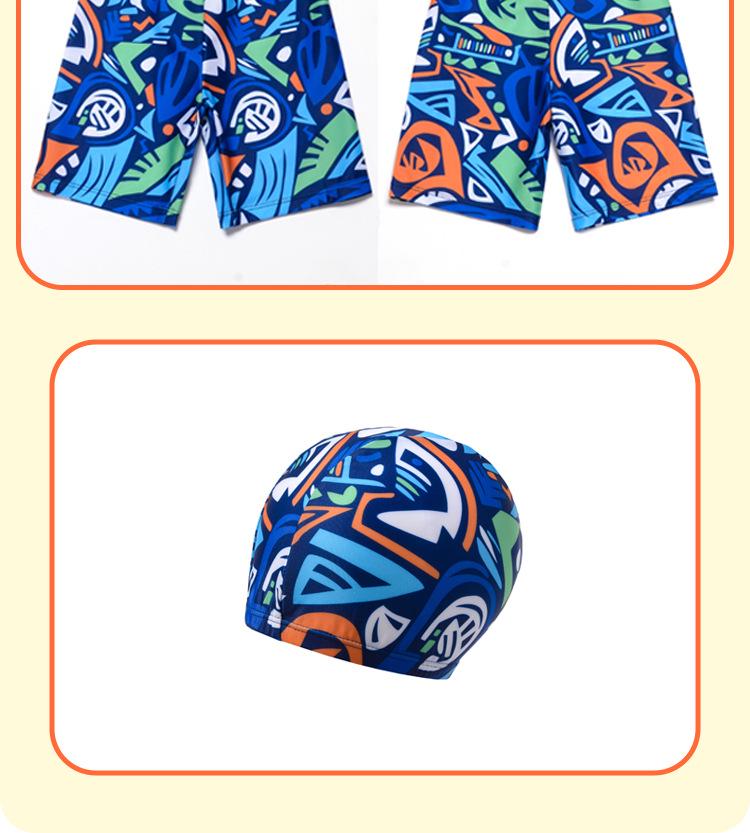 Мужской мультяшный купальник с длинным рукавом, быстросохнущий, с защитой от солнца