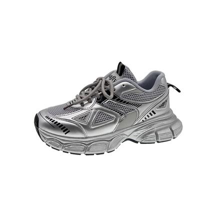 Модные и удобные сетчатые дышащие туфли на подошве, горячая летняя женская повседневная обувь, дышащая спортивная обувь на толстой подошве