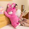 Strawberry Pink Rabbit Doll Plush Toy Stuffed Fluffy Lying Fantastic Kawaii Animal Plushie Peluche Ladies Birthday Gift