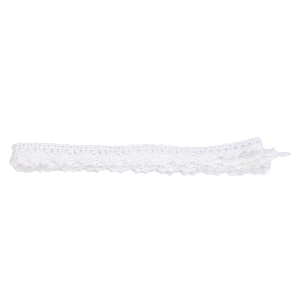 Lace Ribbon Cotton Thread 20 Yards White Decorative Accessories for Clothing Gift Decoration