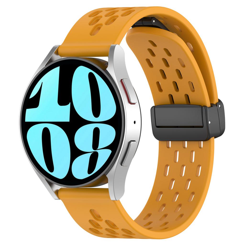 22 мм 20 мм Ремешок для Samsung Galaxy watch 7/6/5 Pro/4 classic/active Магнитный силиконовый браслет correa HUAWEI GT 3 4 5 6 Pro Ремешок