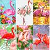 Full Square/Round Drill 5D DIY Diamond Painting Animal Red Flamingo Diamond Embroidery Rhinestones Diamant Painting Home Decor